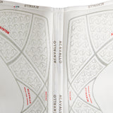 Acavallo Pad MF HPS CW-CS Suede AC Grip Flat #colour_white-silver