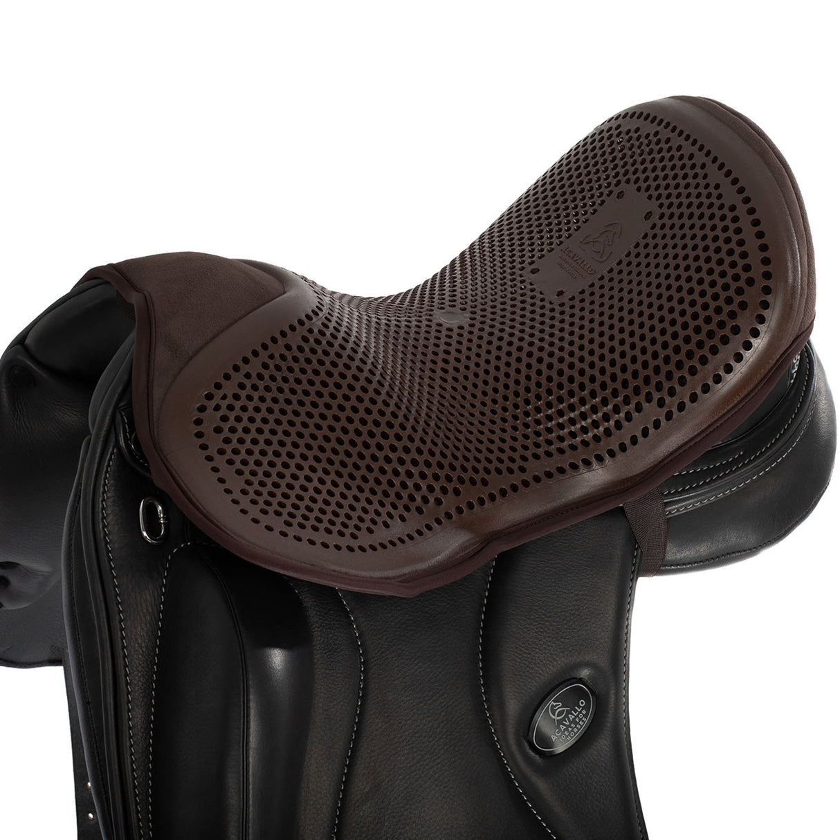 Acavallo Standard Seat Saver Dressage Classic Gel-Out Dri-Lex 10mm #colour_brown