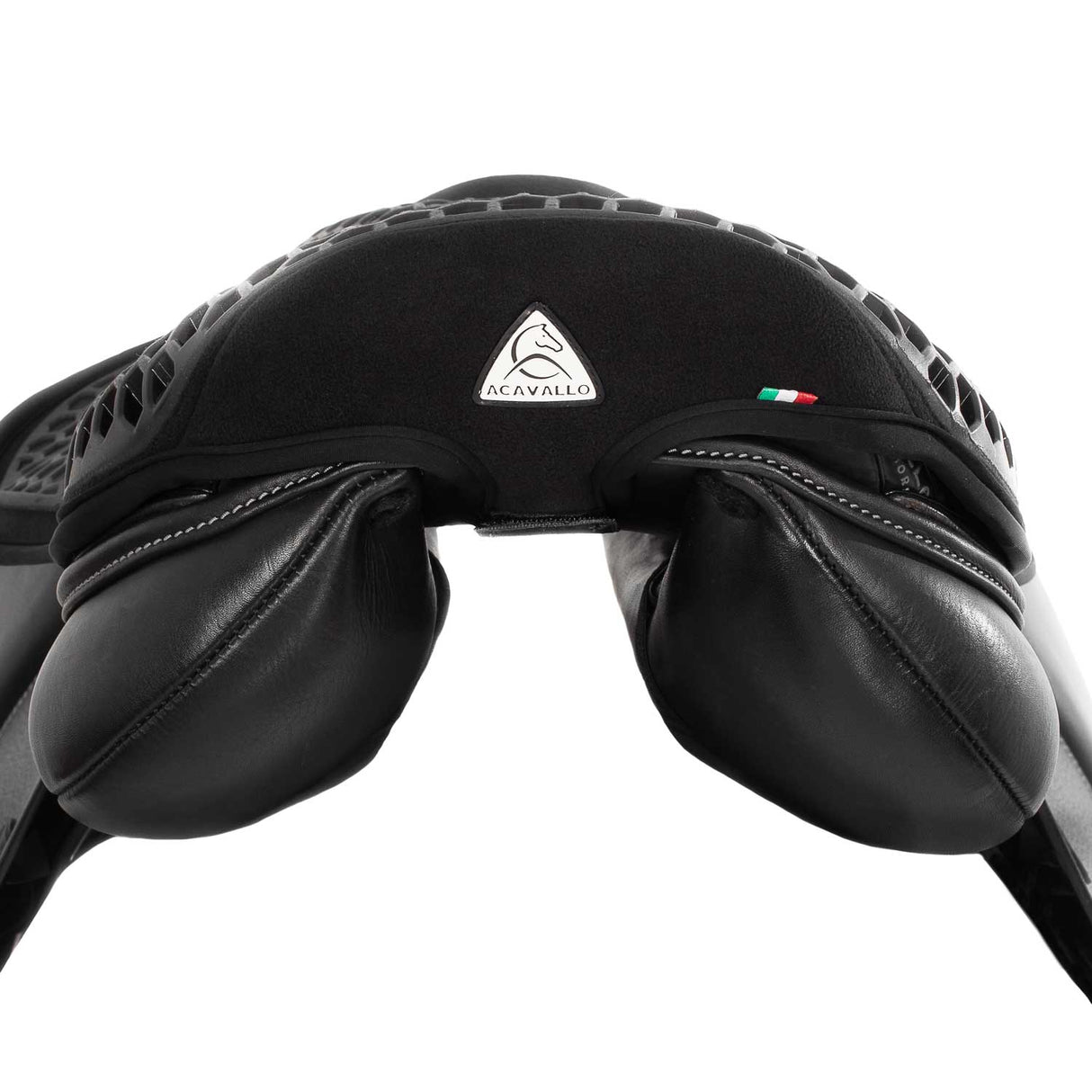 Acavallo Ortho-Coccyx Seat Saver Jumping Hexagonal Gel-Out Dri-Lex 20mm #colour_black