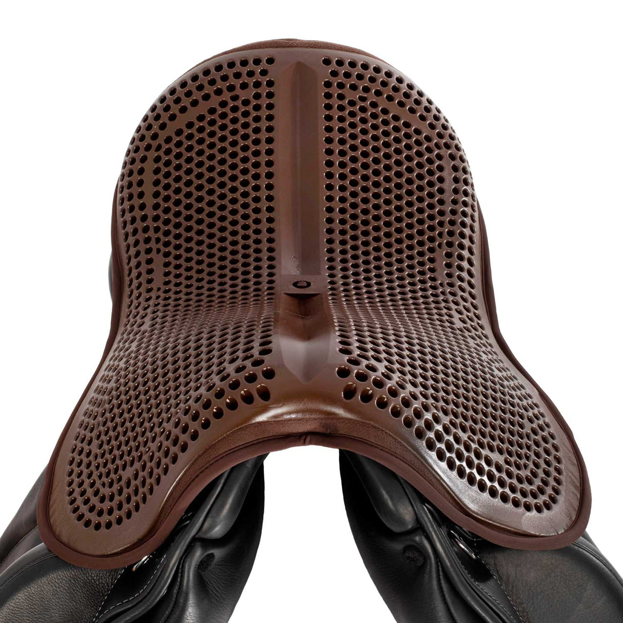 Acavallo Standard Seat Saver Dressage Classic Gel-Out Dri-Lex 20mm #colour_brown
