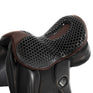 Acavallo Ortho-Coccyx Seat Saver Dressage Hexagonal Gel-Out Dri-Lex 20mm #colour_brown