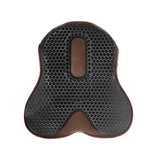 Acavallo Ortho-Coccyx Seat Saver Dressage Hexagonal Gel-Out Dri-Lex 20mm #colour_brown