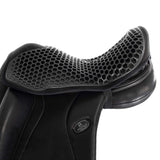 Acavallo Ortho-Coccyx Seat Saver Dressage Hexagonal Gel-Out Dri-Lex 20mm #colour_black