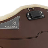 Acavallo Jumping Stud Guard Girth Classic Gel Pvc Detachable Faux Sheepskin #colour_brown