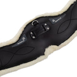 Acavallo Dressage Girth Classic Gel Sheepskin #colour_black
