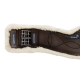 Acavallo Dressage Girth Classic Gel Sheepskin #colour_brown
