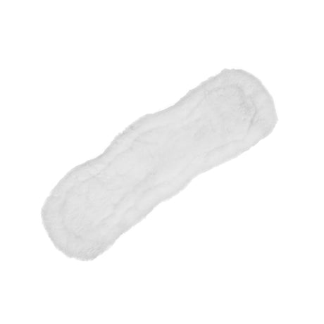 Acavallo Shaped Girth Sleeve Classic Gel Sheepskin #colour_white