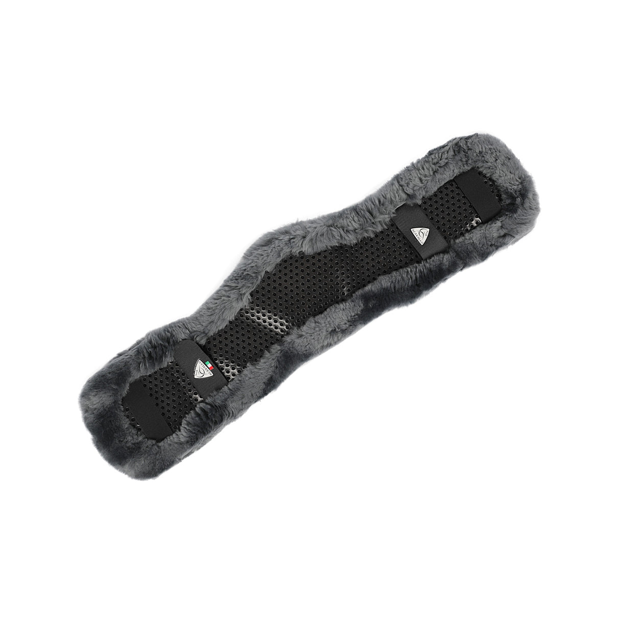 Acavallo Shaped Girth Sleeve Classic Gel Sheepskin #colour_grey