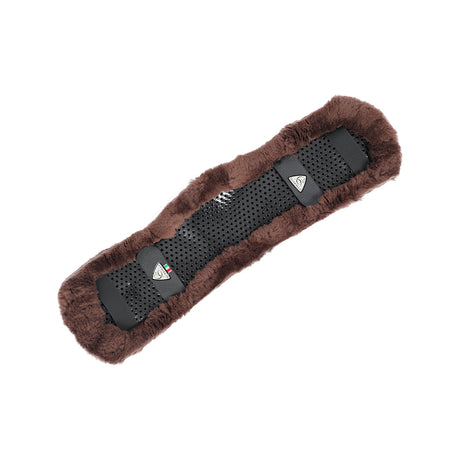 Acavallo Shaped Girth Sleeve Classic Gel Sheepskin #colour_brown