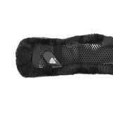 Acavallo Shaped Girth Sleeve Classic Gel Sheepskin #colour_black