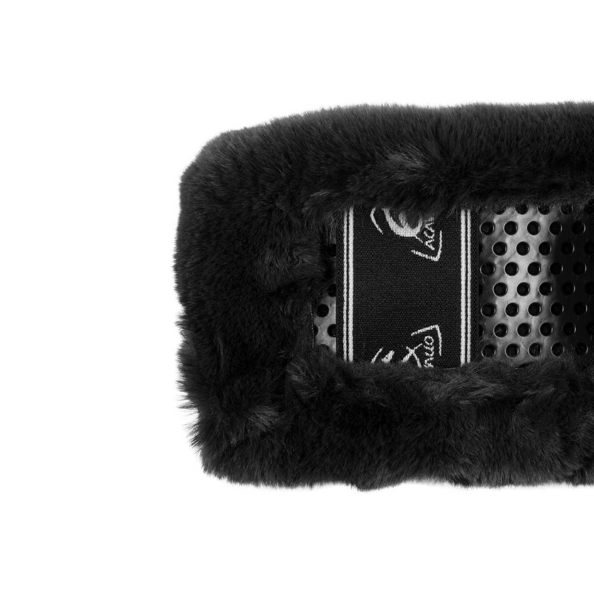 Acavallo Girth Sleeve Classic Gel Faux Sheepskin #colour_black