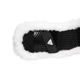 Acavallo Shaped Girth Sleeve Classic Gel Faux Sheepskin #colour_white