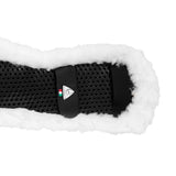 Acavallo Shaped Girth Sleeve Classic Gel Faux Sheepskin #colour_white