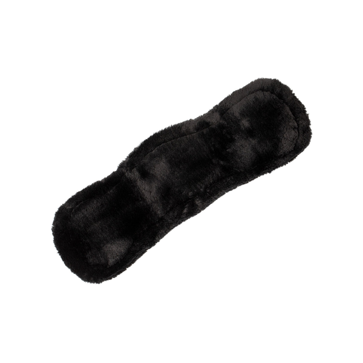 Acavallo Shaped Girth Sleeve Classic Gel Faux Sheepskin #colour_black