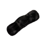 Acavallo Shaped Girth Sleeve Classic Gel Faux Sheepskin #colour_black