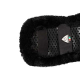 Acavallo Shaped Girth Sleeve Classic Gel Faux Sheepskin #colour_black