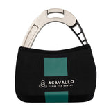 Acavallo Stirrup Covers With Logo #colour_black