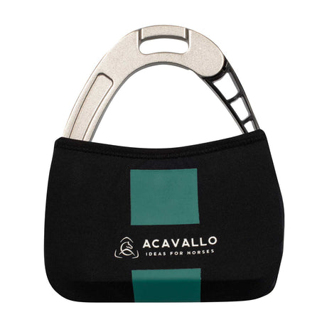 Acavallo Stirrup Covers With Logo #colour_black