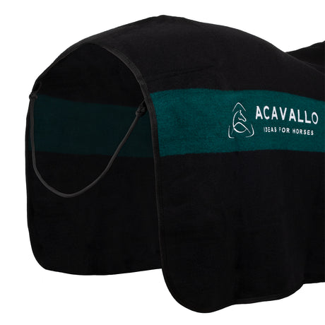Acavallo Wool Stable Rug 800G #colour_black