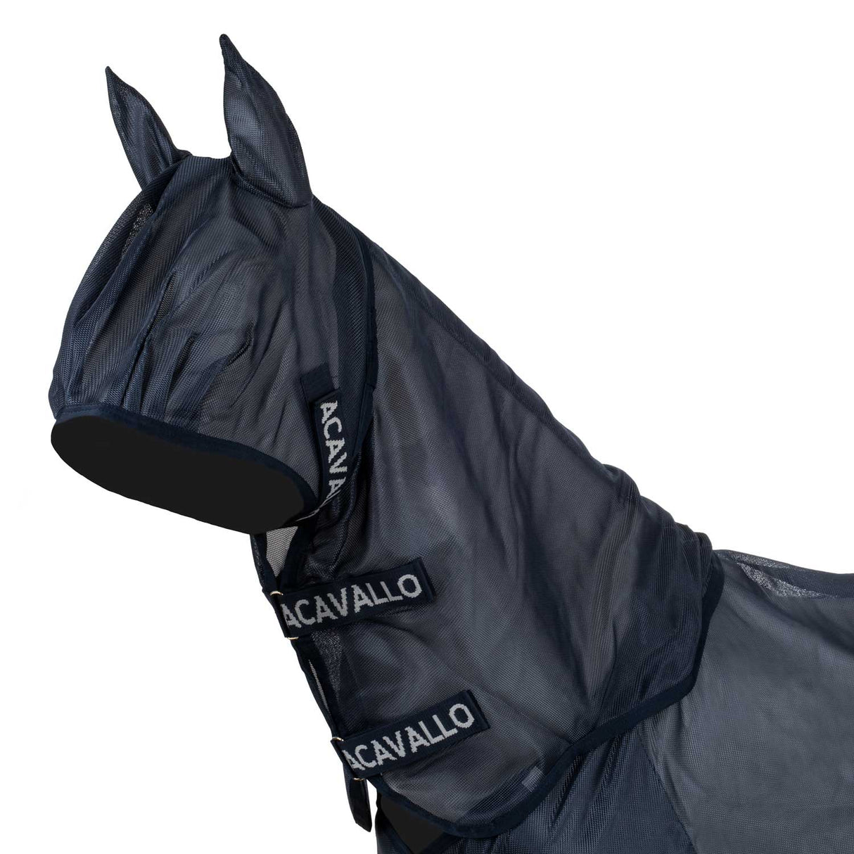 Acavallo Fly Rug In Breathable Fabric With Mask And Neck Cover #colour_blue