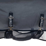 Acavallo Fly Rug In Breathable Fabric With Mask And Neck Cover #colour_blue