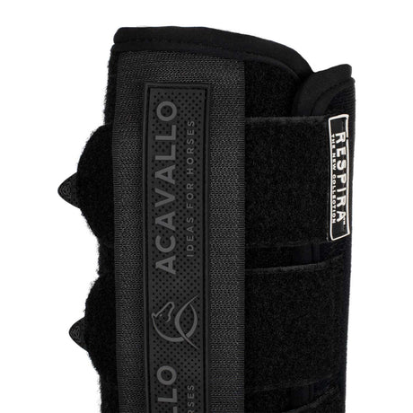 Acavallo Respira Hind Boots Neoprene Classic Gel #colour_black