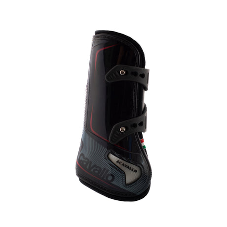 Acavallo Opera Tendon Boots Elastic And Button Fastening #colour_black
