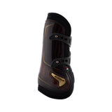 Acavallo Opera Tendon Boots Elastic And Button Fastening #colour_brown