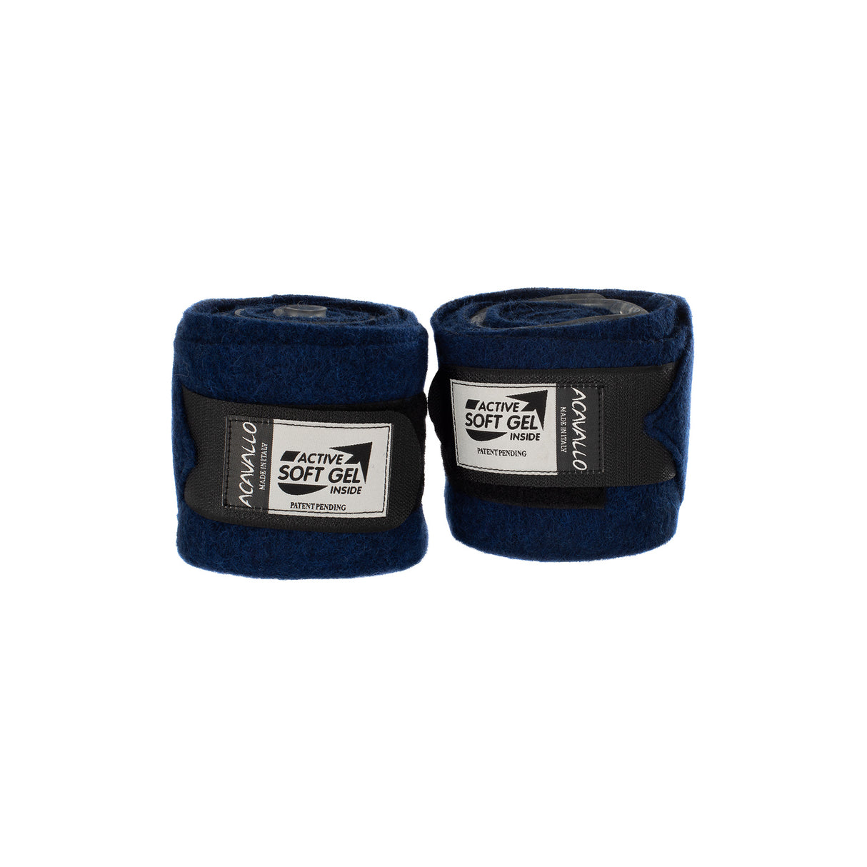 Acavallo Virgin Wool Bandages Classic Gel #colour_blue