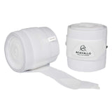 Acavallo Elasticated Exercise Bandages Fleece #colour_white