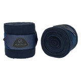 Acavallo Fleece Exercise Bandages Hook-And-Loop Closure Fastening #colour_blue