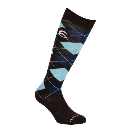 Diamond pattern cotton socks