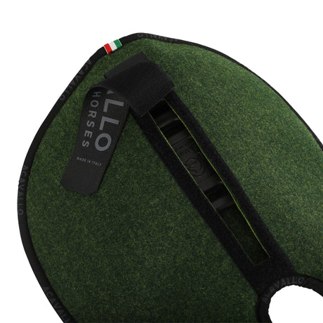 Acavallo Piuma Pad WFS Pocket Double Felt Flat #colour_green