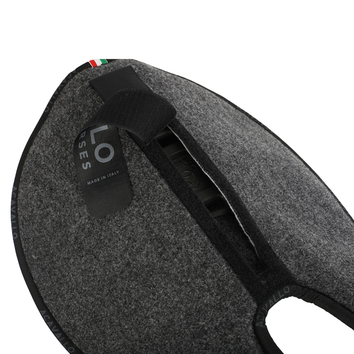Acavallo Piuma Pad WFS Pocket Double Felt Flat #colour_grey
