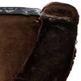 Acavallo Pad Piuma-FS WFS-FS Pocket Suede Front Riser #colour_brown-brown