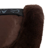 Acavallo Pad Piuma-FS WFS-FS Pocket Suede Front & Rear Riser #colour_brown-brown