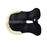 Acavallo Pad Piuma-FS WFS-FS Pocket Suede Front & Rear Riser #colour_black-natural