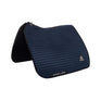 Acavallo Stripe Suede Dressage Saddle Pad W/Square Back Corner #colour_blue