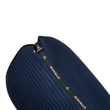 Acavallo Stripe Suede Dressage Saddle Pad W/Square Back Corner #colour_blue