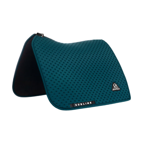 Acavallo Point Dressage Saddle Pad W/Square Back Corner #colour_green