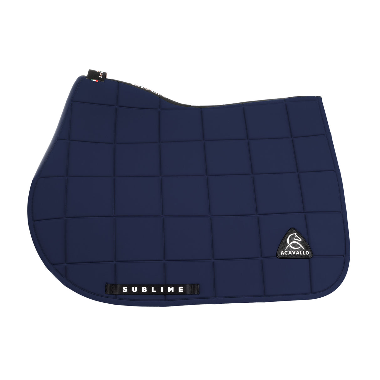 Acavallo Square Jumping Saddle Pad #colour_blue
