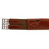 Acavallo Anatomical Jumping Girth Calfskin #colour_cognac