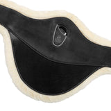 Acavallo Jumping Stud Guard Girth Removable Faux Sheepskin #colour_black