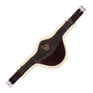 Acavallo Jumping Stud Guard Girth Removable Faux Sheepskin #colour_brown