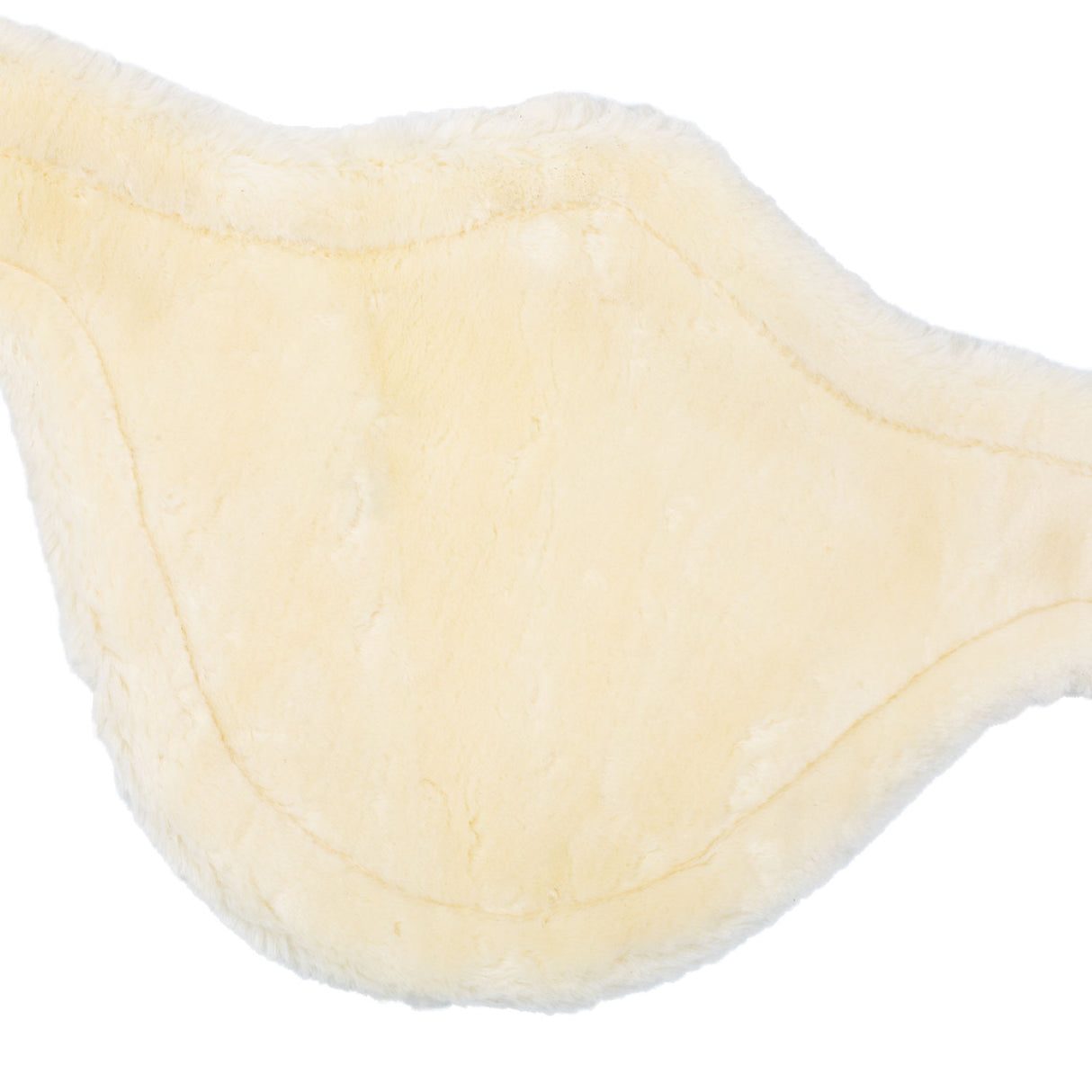 Acavallo Jumping Stud Guard Girth Removable Faux Sheepskin #colour_brown