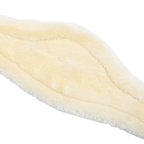 Acavallo Jumping Girth Leather & Removable Faux Sheepskin #colour_brown