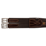 Acavallo Anatomical Jumping Girth Leather #colour_brown