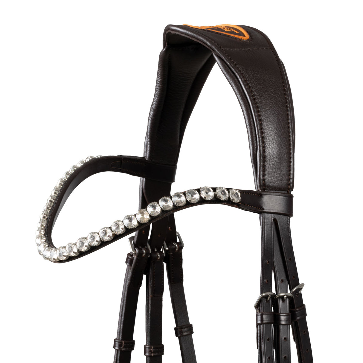 Acavallo Starry Night Calfskin Bridle #colour_brown