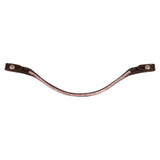 Acavallo Browband Calfskin & Round Crystals #colour_brown-pink