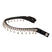 Acavallo Queen Browband Calfskin & Crystals #colour_black-transparent